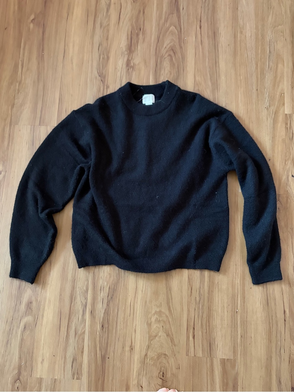 H&M Black Crewneck Knit Sweater